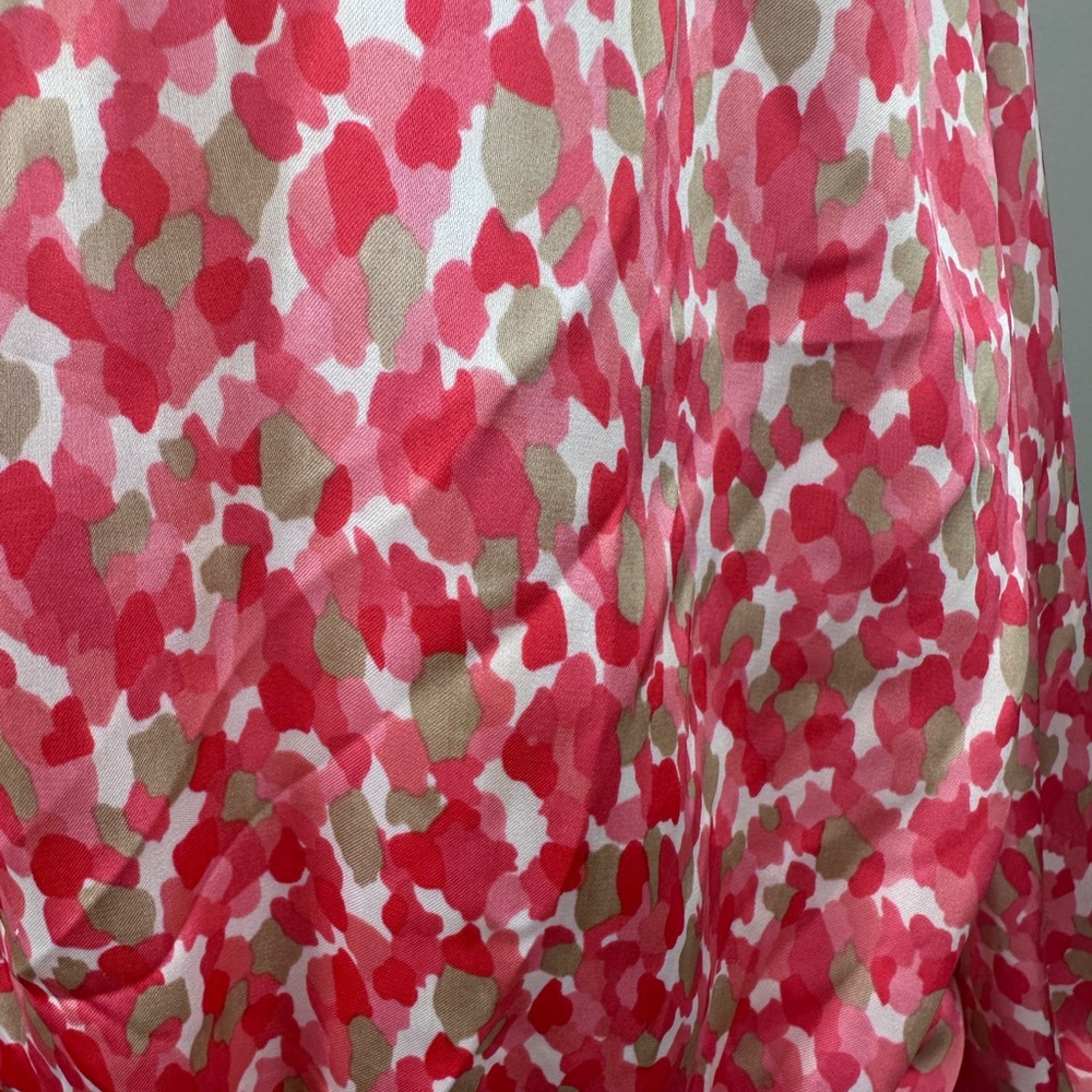 Cynthia Steffe Coral Print Blouse size XL - Picture 7 of 11